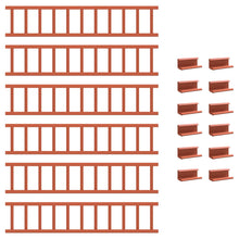 Dak sneeuwbeugel Rood 600 x 2,5 x 20 cm Staal