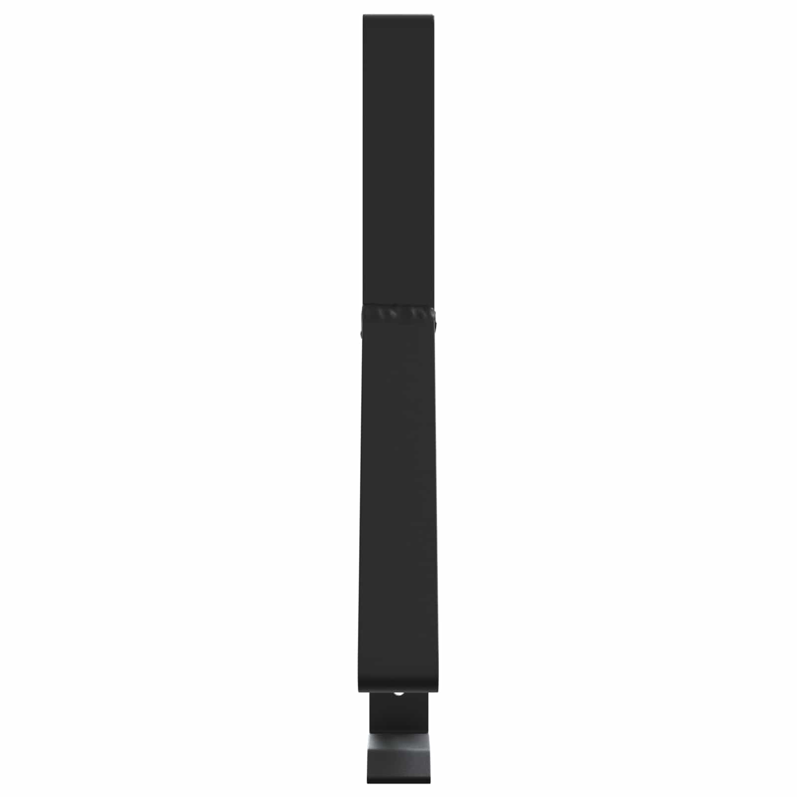Sneeuwbeveiligingsteun 6 pcs Zwart 29,5 x 3 x 34,5 cm Staal
