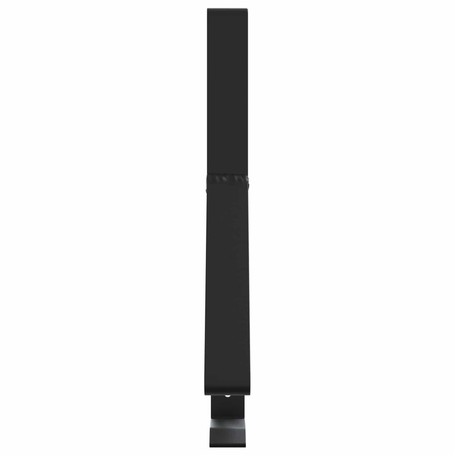 Sneeuwbeveiligingsteun 12 pcs Zwart 29,5 x 3 x 34,5 cm Staal