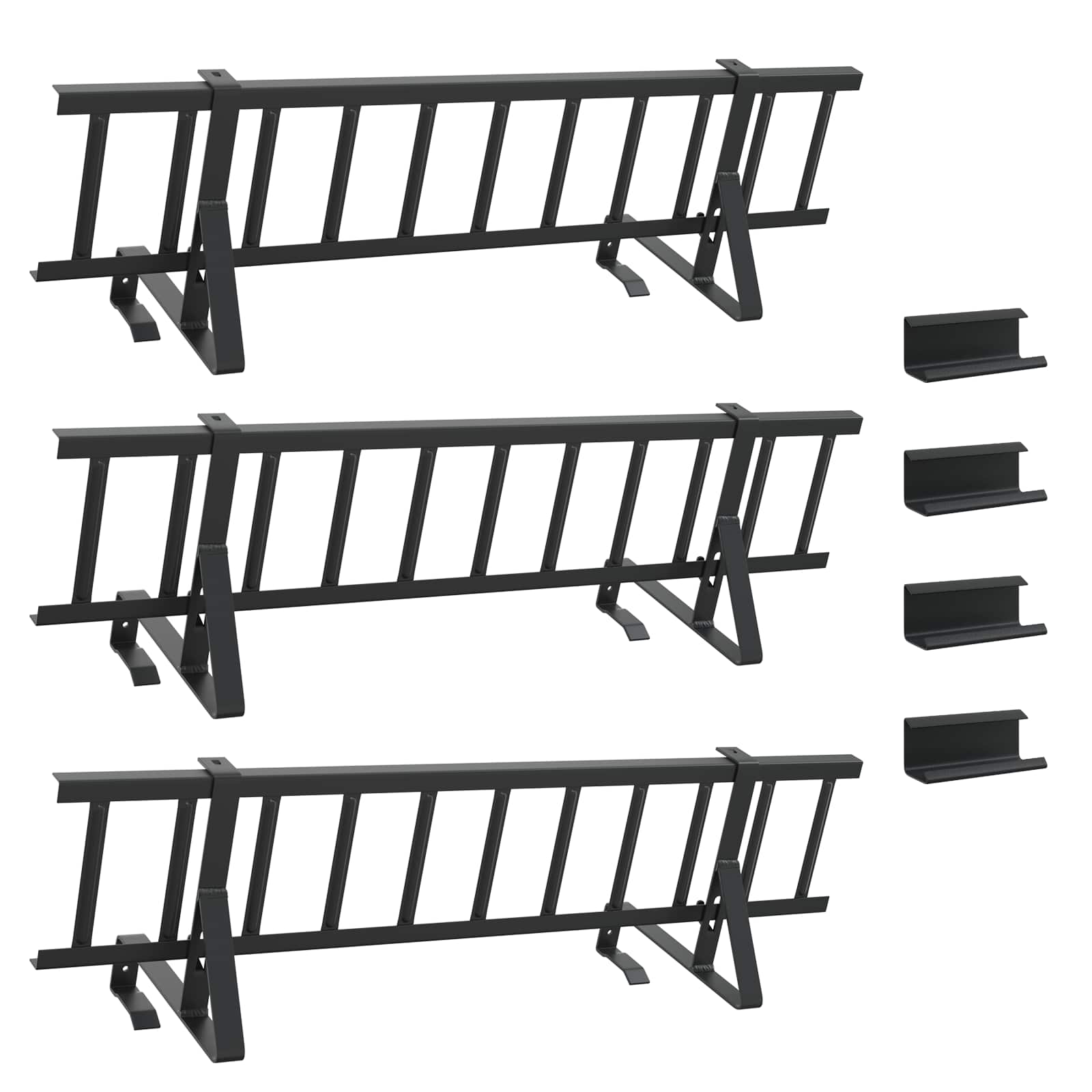 Dak sneeuwbeugel Zwart 300 x 29,5 x 34,5 cm Staal