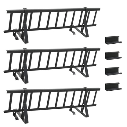 Dak sneeuwbeugel Zwart 300 x 29,5 x 34,5 cm Staal