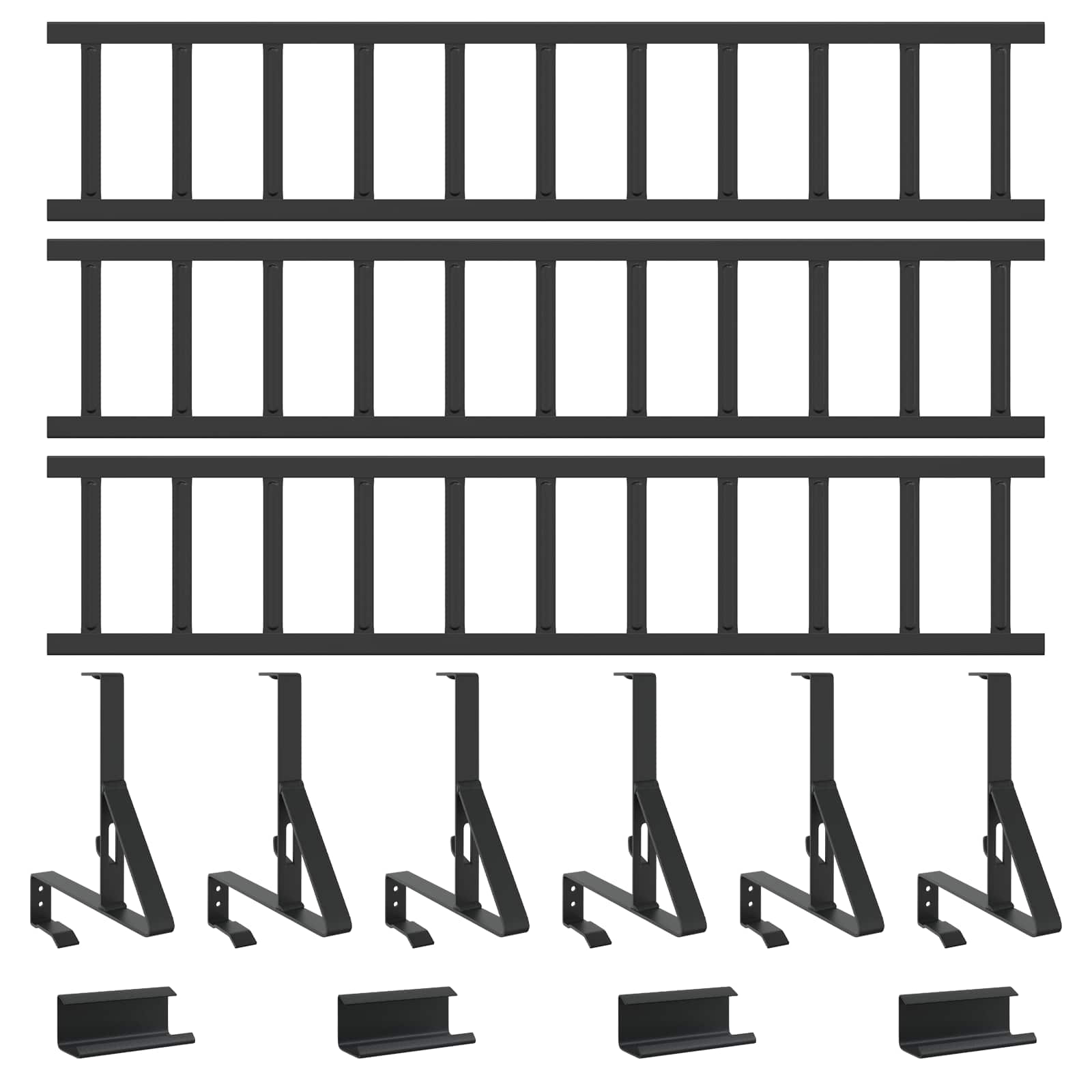 Dak sneeuwbeugel Zwart 300 x 29,5 x 34,5 cm Staal