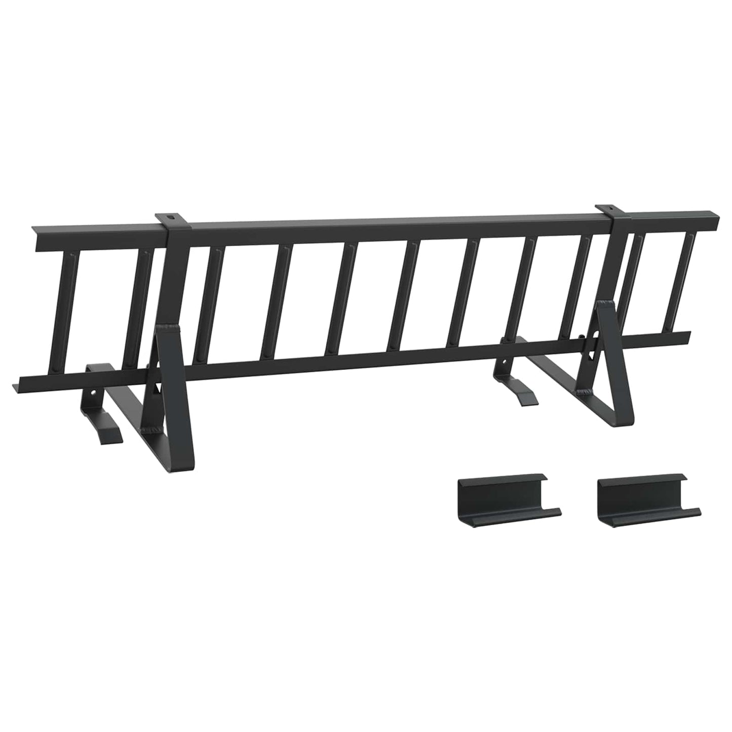 Dak sneeuwbeugel Zwart 800 x 29,5 x 34,5 cm Staal