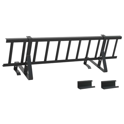 Dak sneeuwbeugel Zwart 800 x 29,5 x 34,5 cm Staal