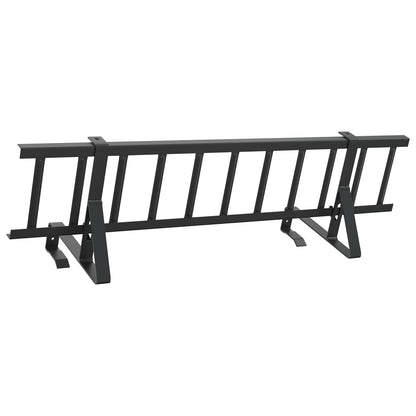 Dak sneeuwbeugel Zwart 800 x 29,5 x 34,5 cm Staal