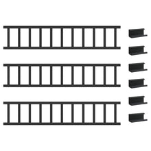 Dak sneeuwbeugel Zwart 300 x 2,5 x 20 cm Staal