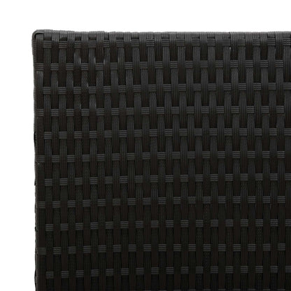 Hoge Plantenbak Zwart 55 x 22 x 70 cm polyrattan