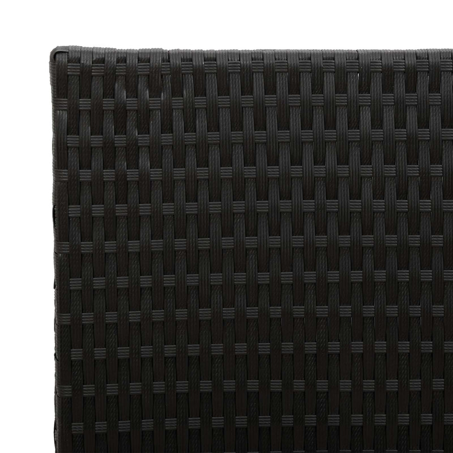Hoge Plantenbak Zwart 55 x 22 x 70 cm polyrattan