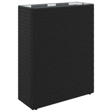 Hoge Plantenbak Zwart 55 x 22 x 70 cm polyrattan