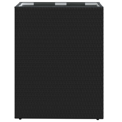 Hoge Plantenbak Zwart 55 x 22 x 70 cm polyrattan