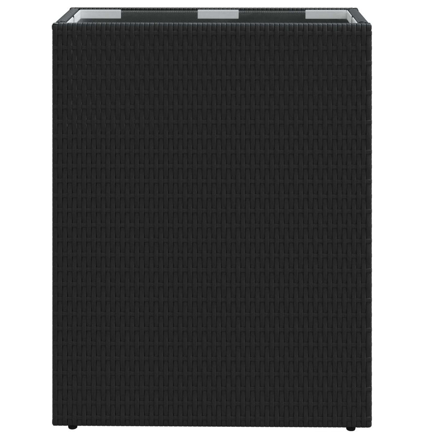 Hoge Plantenbak Zwart 55 x 22 x 70 cm polyrattan