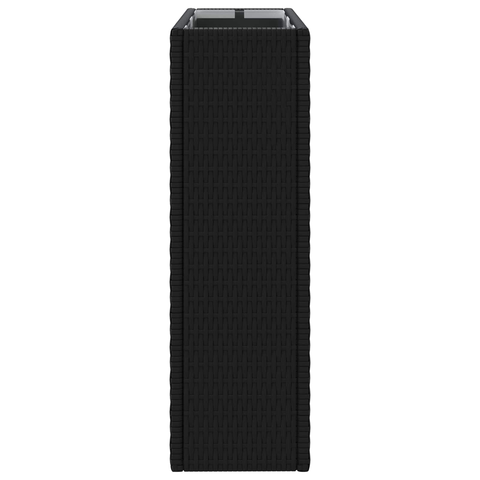 Hoge Plantenbak Zwart 55 x 22 x 70 cm polyrattan