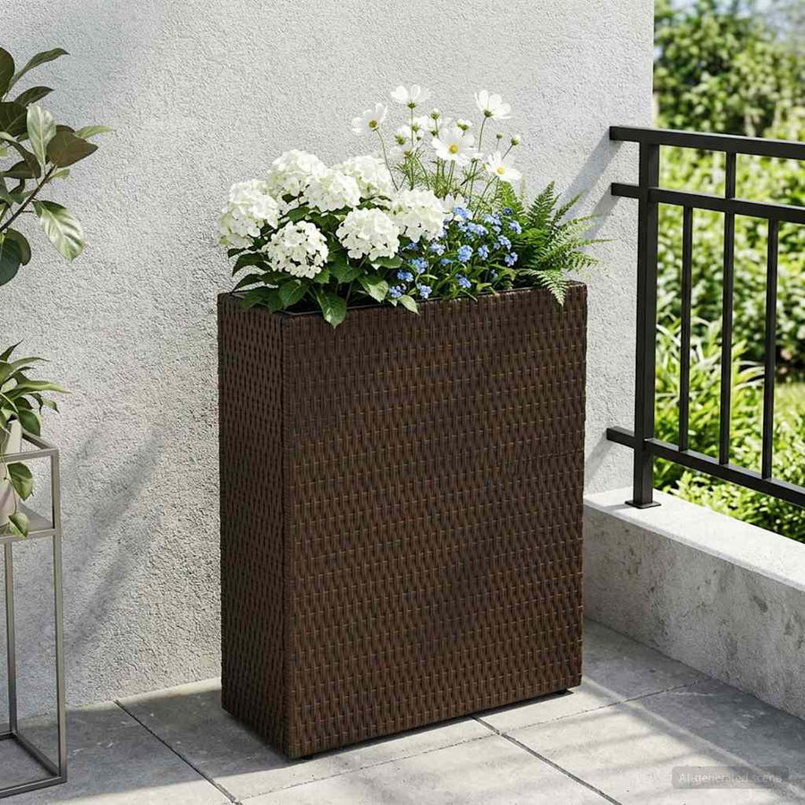 Hoge Plantenbak 55 x 22 x 70 cm Ja
