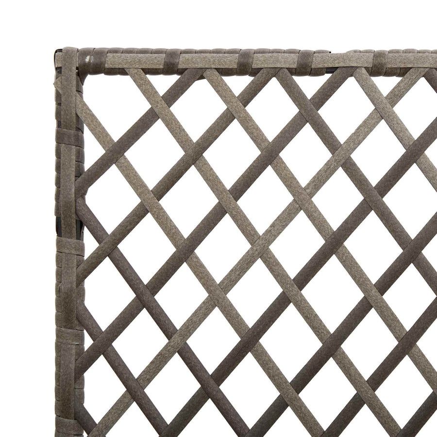 Tuindruppel met Trellis Grijs 35 x 30 x 135 cm poly rattan