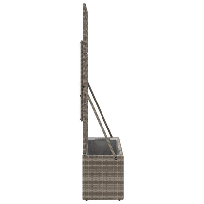 Tuindruppel met Trellis Grijs 70 x 30 x 135 cm poly rattan