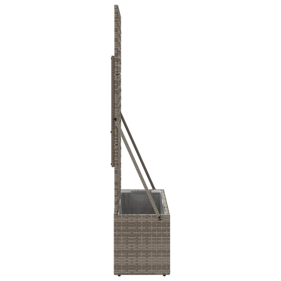 Tuindruppel met Trellis Grijs 70 x 30 x 135 cm poly rattan