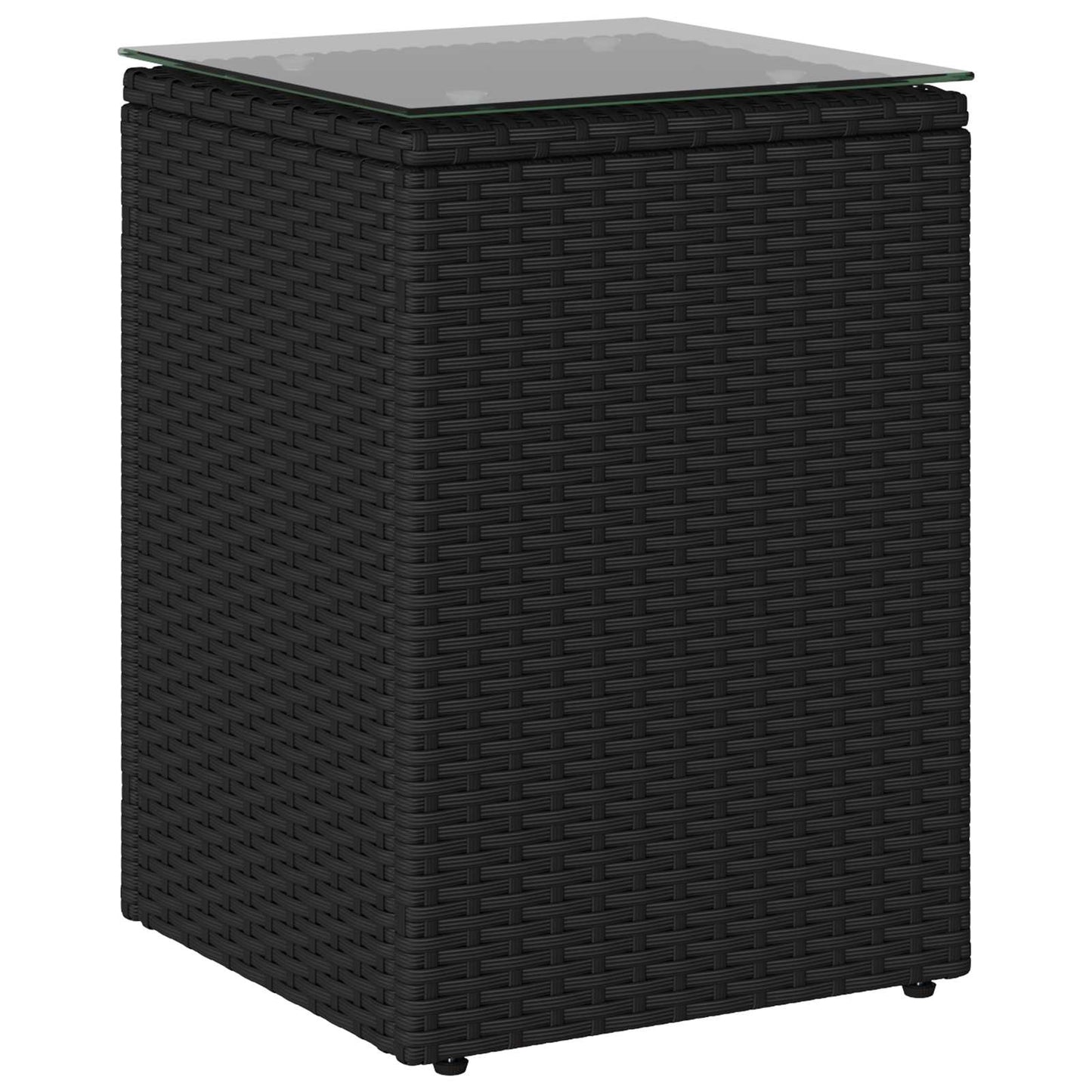 Bijzettafel Zwart 35 x 35 x 70 cm poly rattan