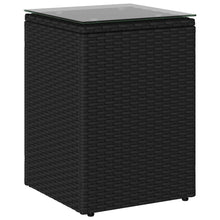 Bijzettafel Zwart 35 x 35 x 70 cm poly rattan