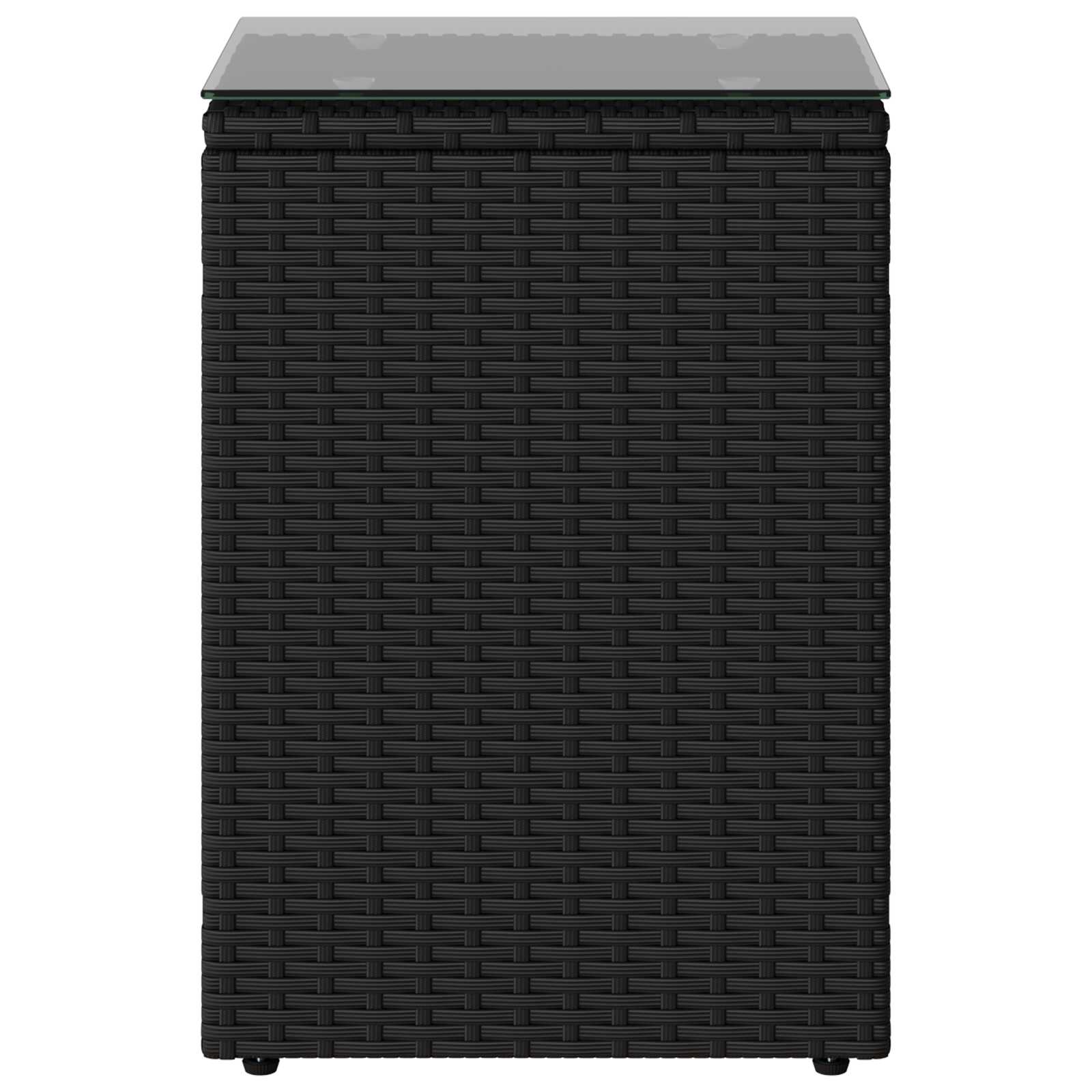Bijzettafel Zwart 35 x 35 x 70 cm poly rattan
