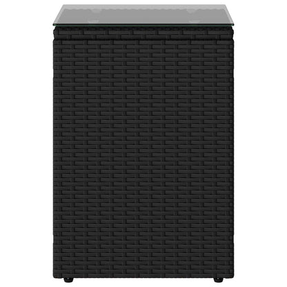 Bijzettafel Zwart 35 x 35 x 70 cm poly rattan
