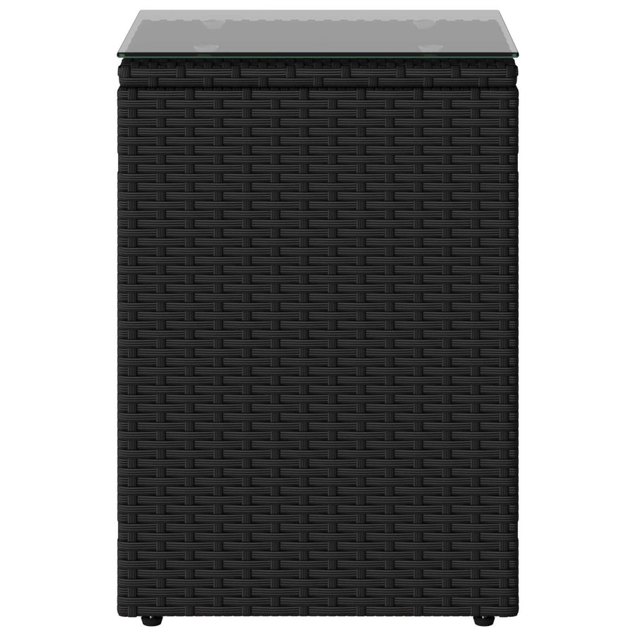 Bijzettafel Zwart 35 x 35 x 70 cm poly rattan