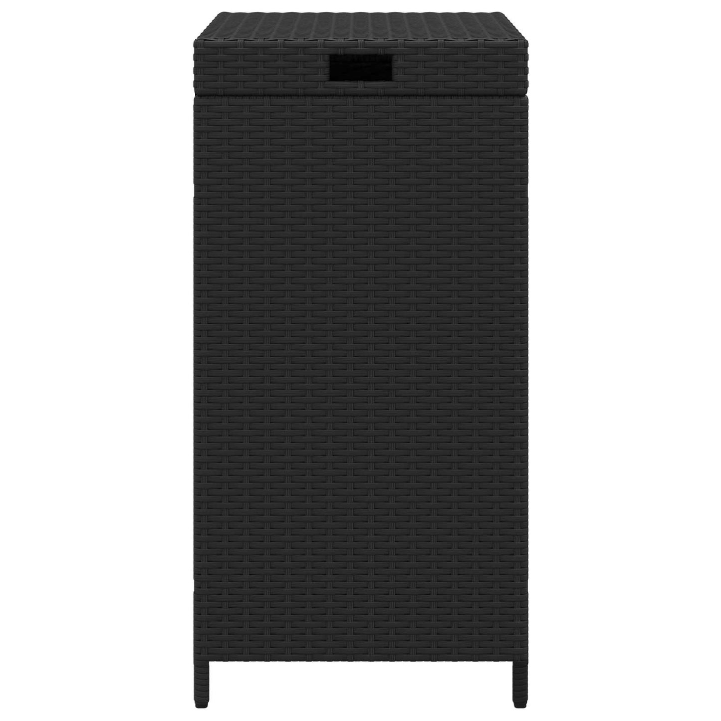 Buiten Afvalbak Zwart 40 x 40 x 80 cm poly rattan
