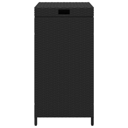 Buiten Afvalbak Zwart 40 x 40 x 80 cm poly rattan