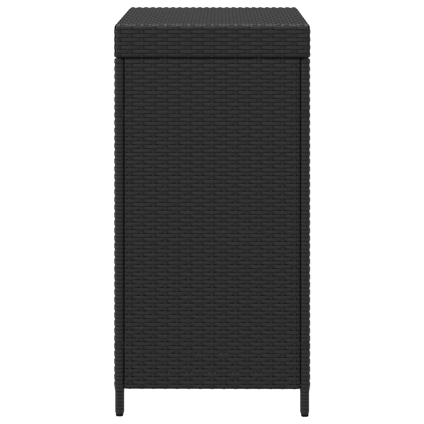 Buiten Afvalbak Zwart 40 x 40 x 80 cm poly rattan