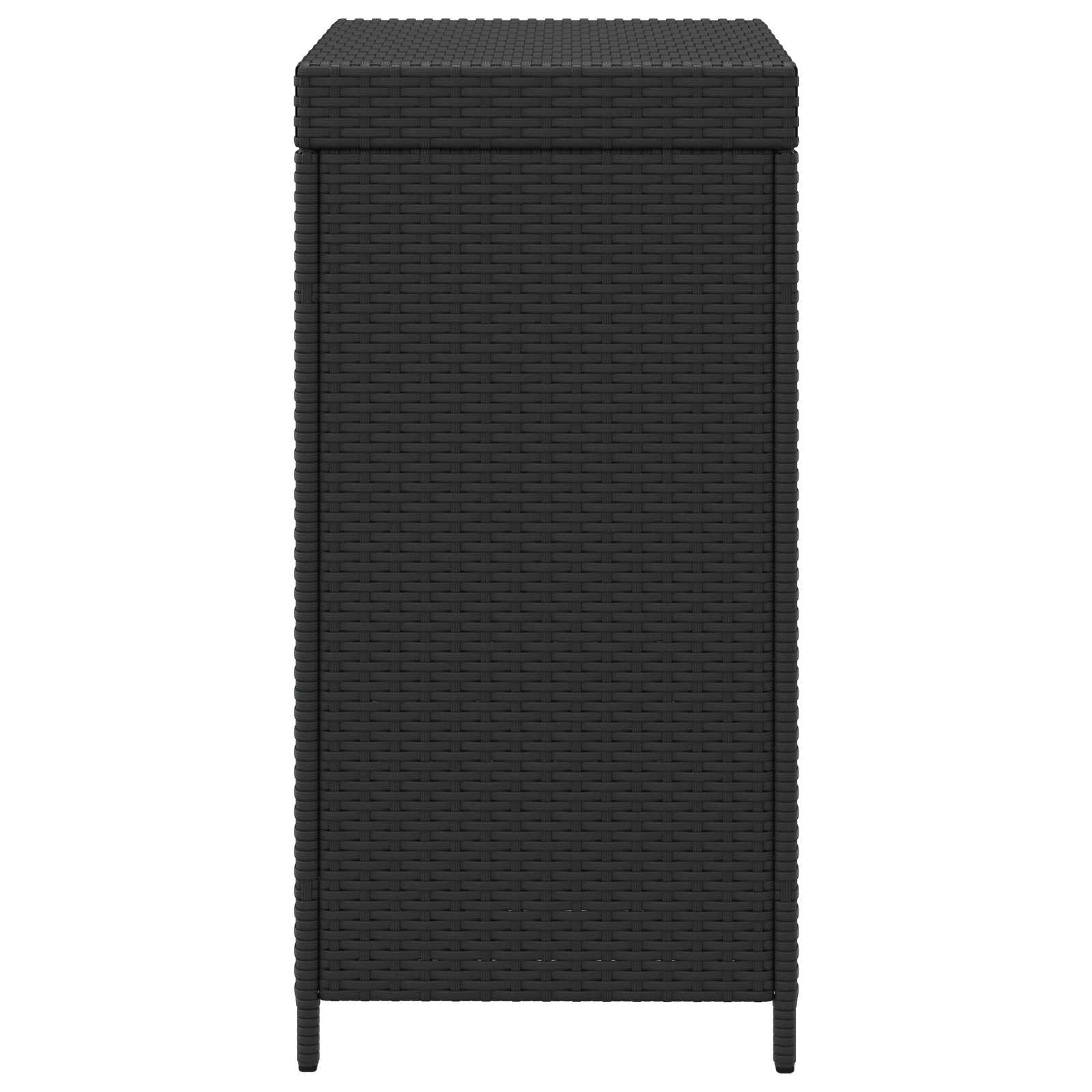 Buiten Afvalbak Zwart 40 x 40 x 80 cm poly rattan