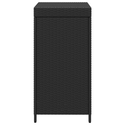 Buiten Afvalbak Zwart 40 x 40 x 80 cm poly rattan
