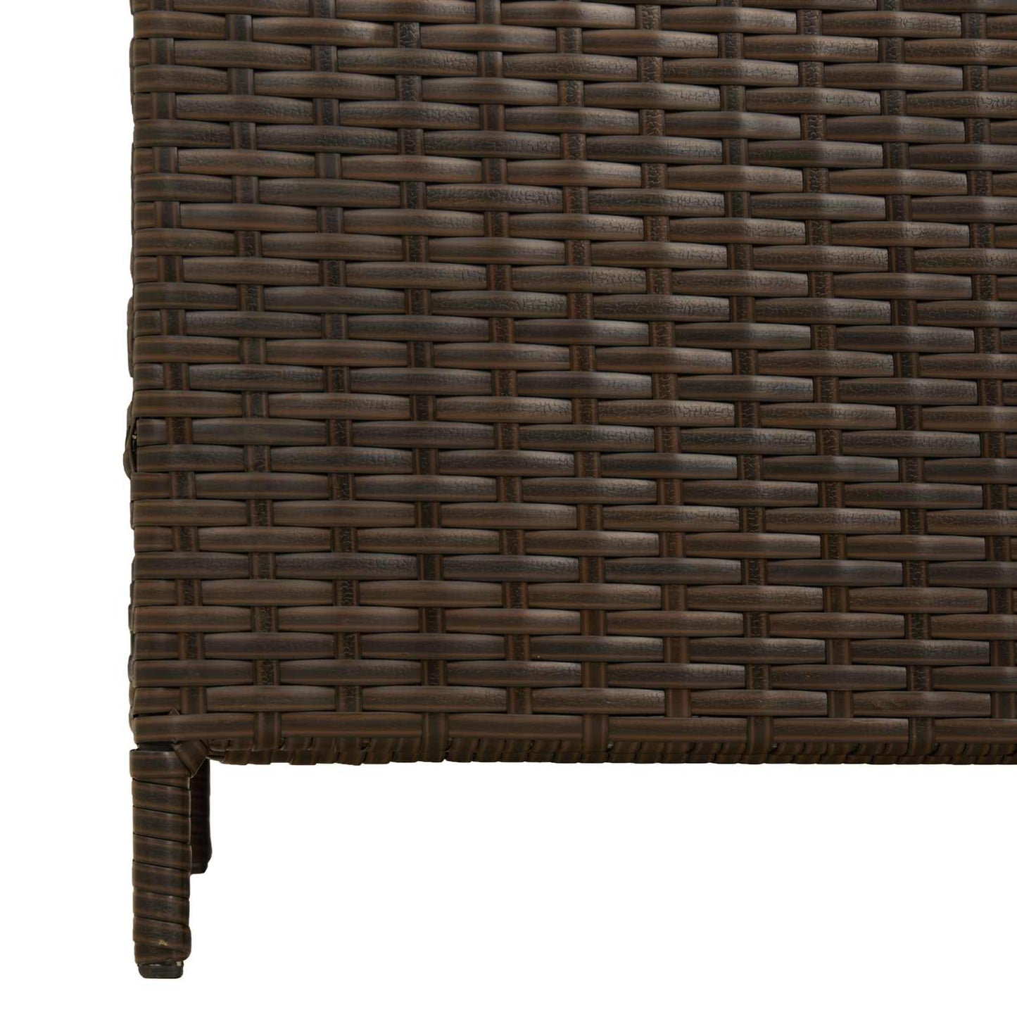 Buiten Afvalbak Bruin 40 x 40 x 80 cm poly rattan