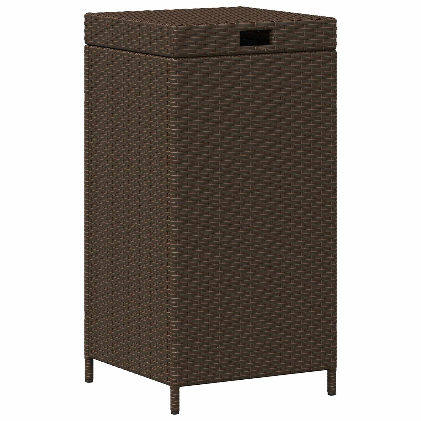 Buiten Afvalbak Bruin 40 x 40 x 80 cm poly rattan