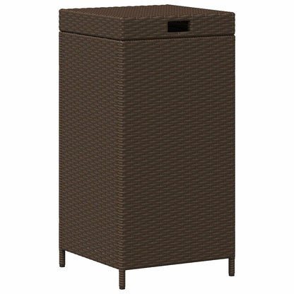 Buiten Afvalbak Bruin 40 x 40 x 80 cm poly rattan