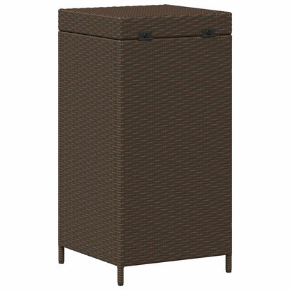 Buiten Afvalbak Bruin 40 x 40 x 80 cm poly rattan