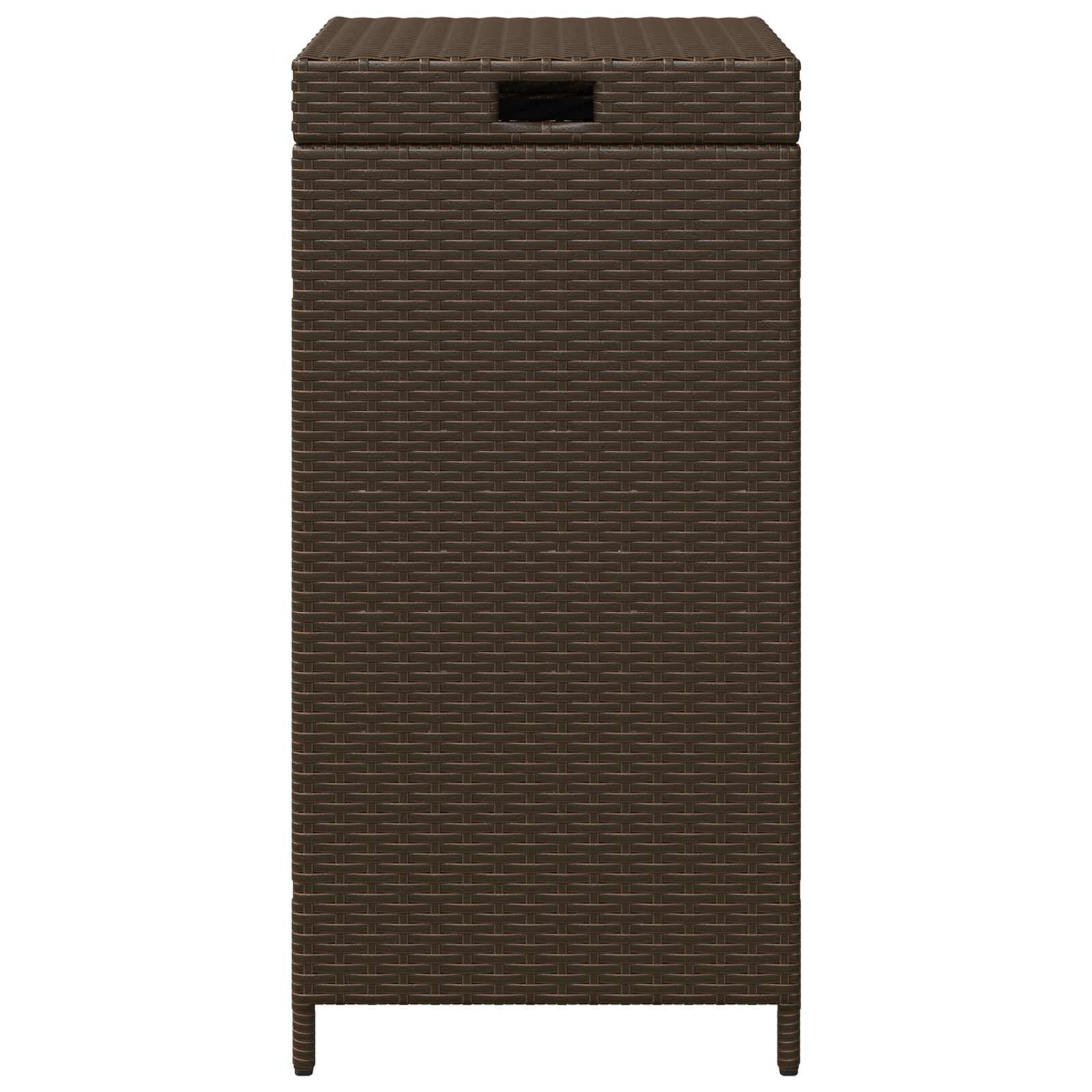 Buiten Afvalbak Bruin 40 x 40 x 80 cm poly rattan