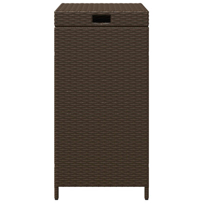 Buiten Afvalbak Bruin 40 x 40 x 80 cm poly rattan