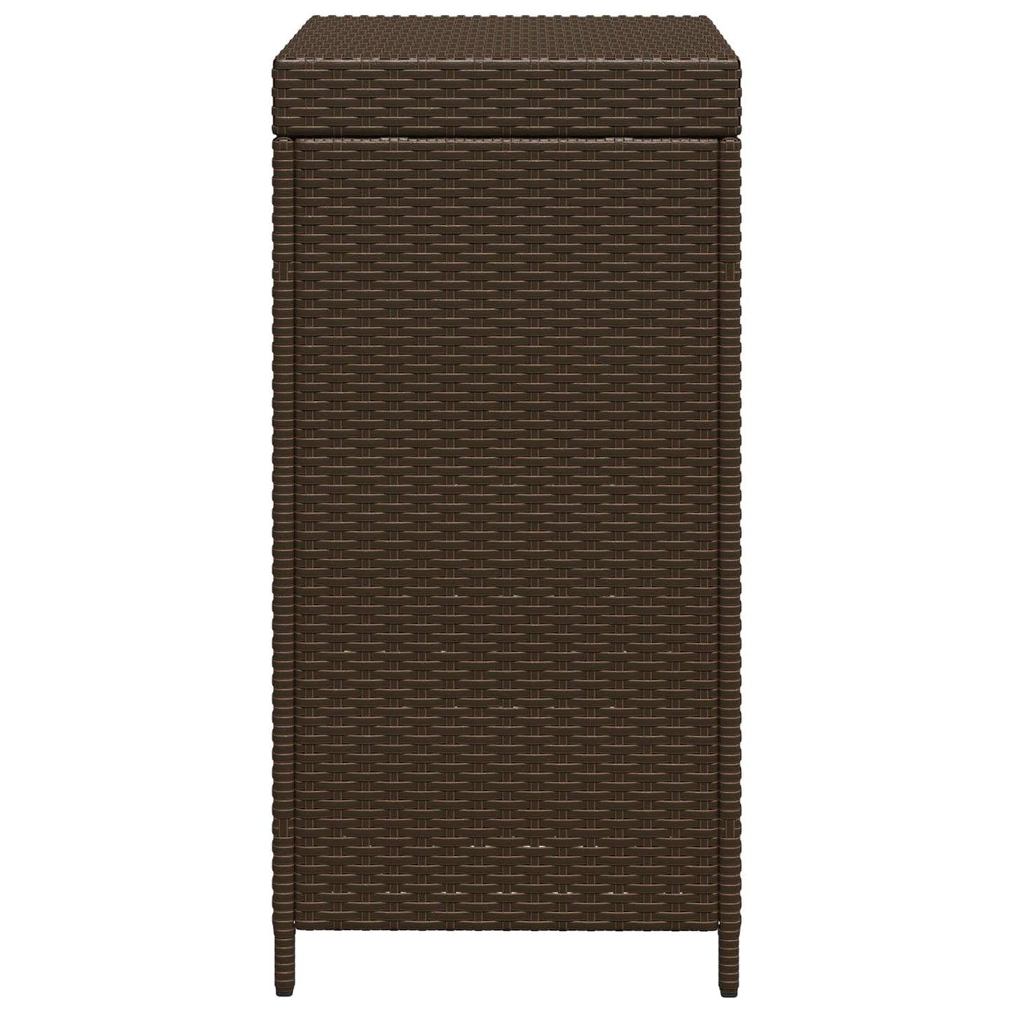 Buiten Afvalbak Bruin 40 x 40 x 80 cm poly rattan