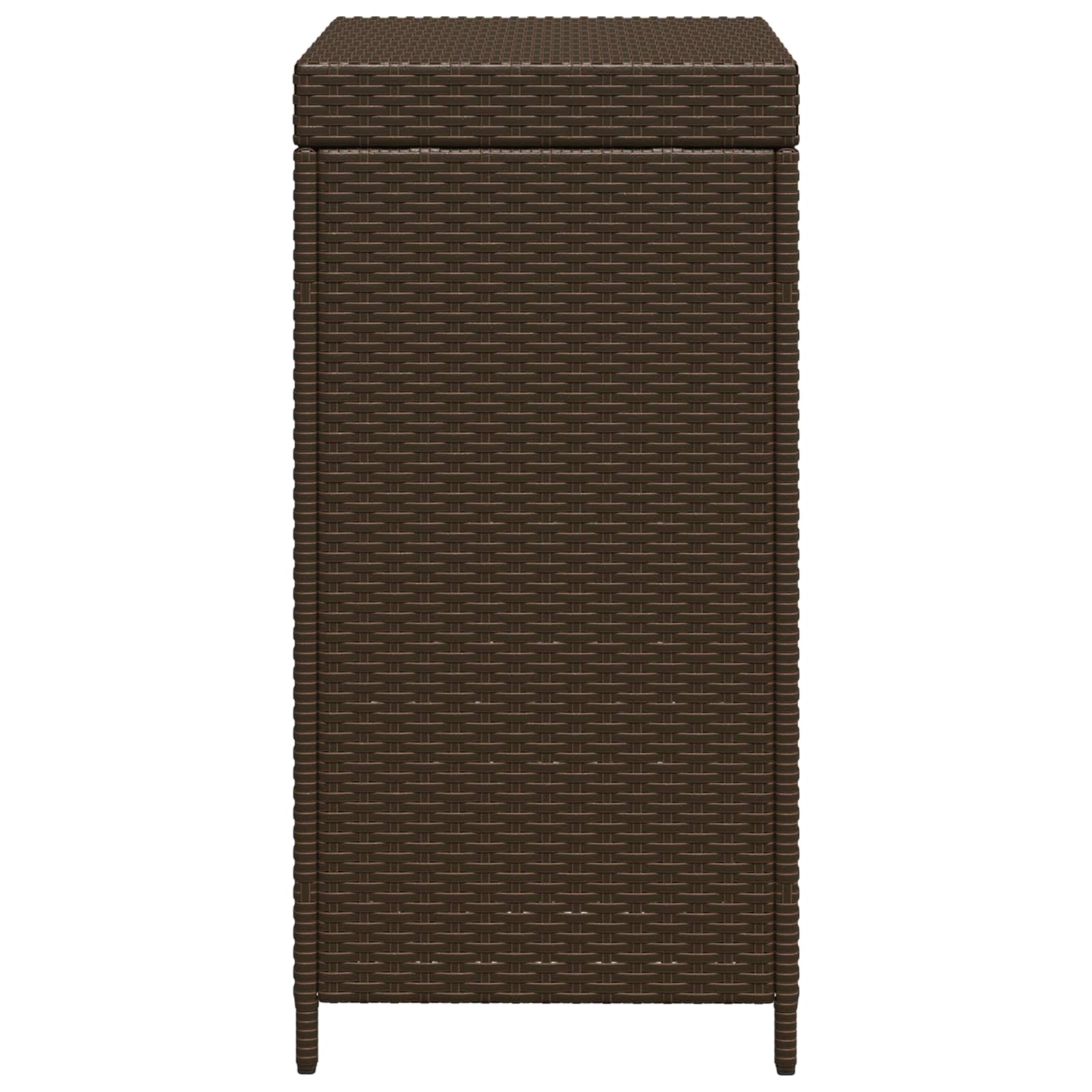Buiten Afvalbak Bruin 40 x 40 x 80 cm poly rattan