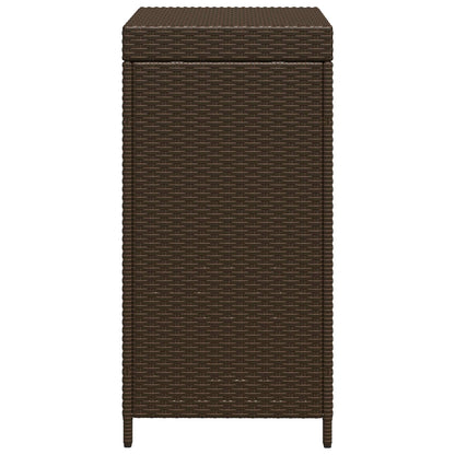 Buiten Afvalbak Bruin 40 x 40 x 80 cm poly rattan