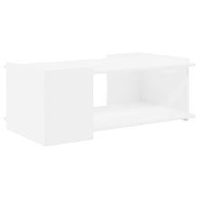 Salontafel Wit 90 x 50 x 33 cm Bewerkt hout