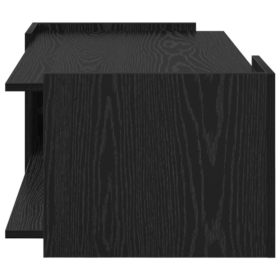 Salontafel Zwart eiken 90 x 50 x 33 cm Bewerkt hout
