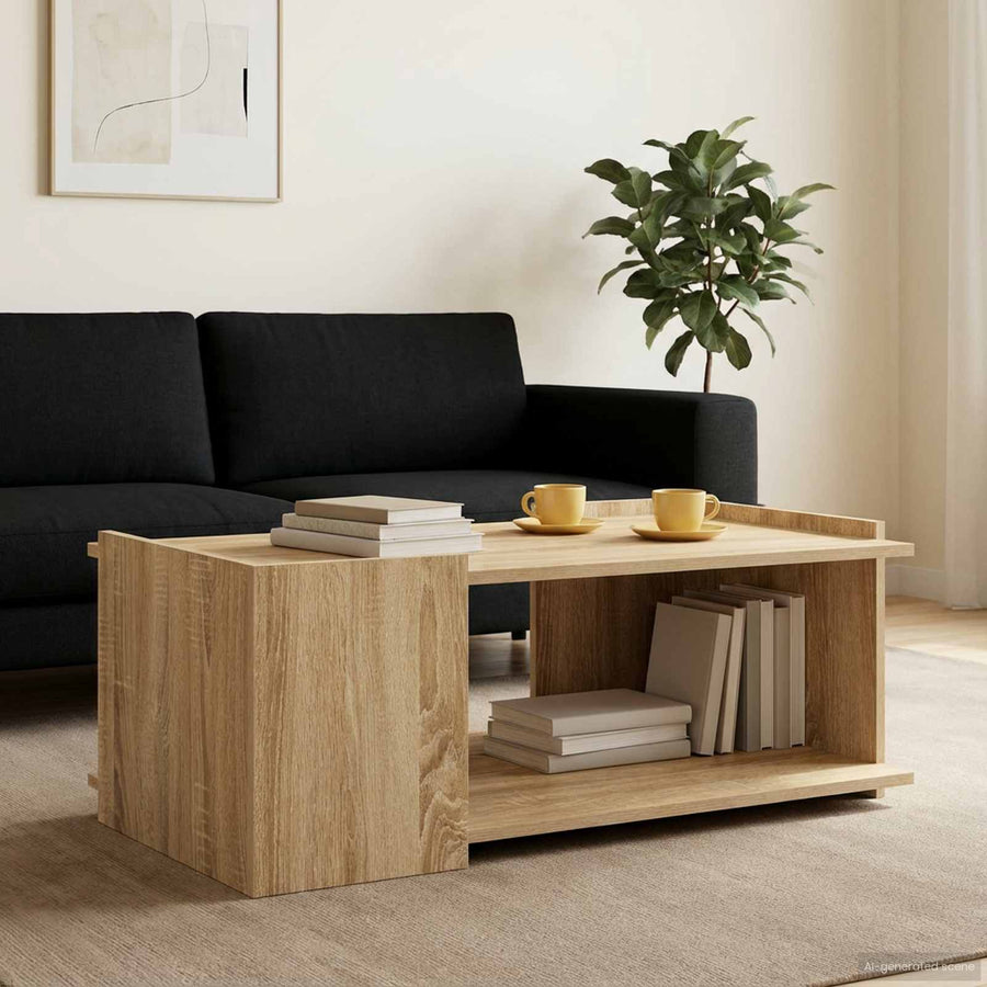 Salontafel Sonoma Eiken 90 x 50 x 33 cm Bewerkt hout