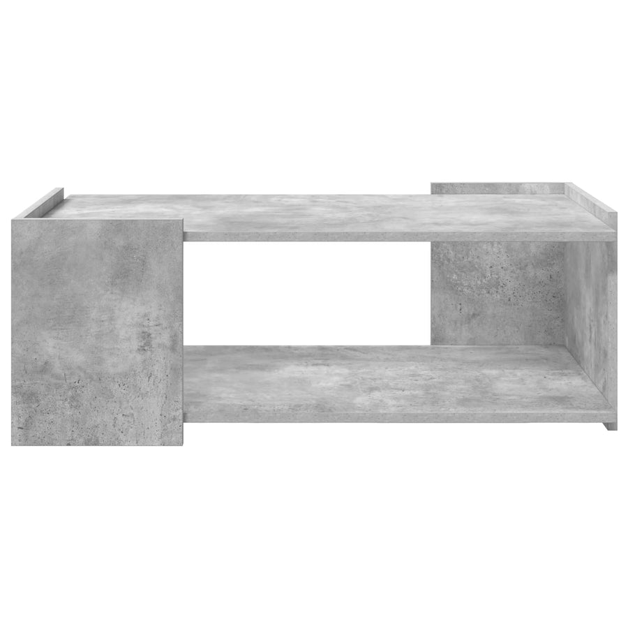 Salontafel Betongrijs 90 x 50 x 33 cm Bewerkt hout