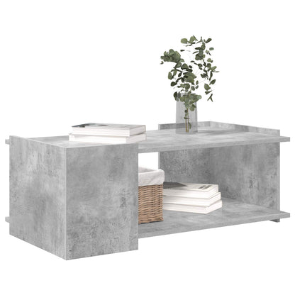 Salontafel Betongrijs 90 x 50 x 33 cm Bewerkt hout
