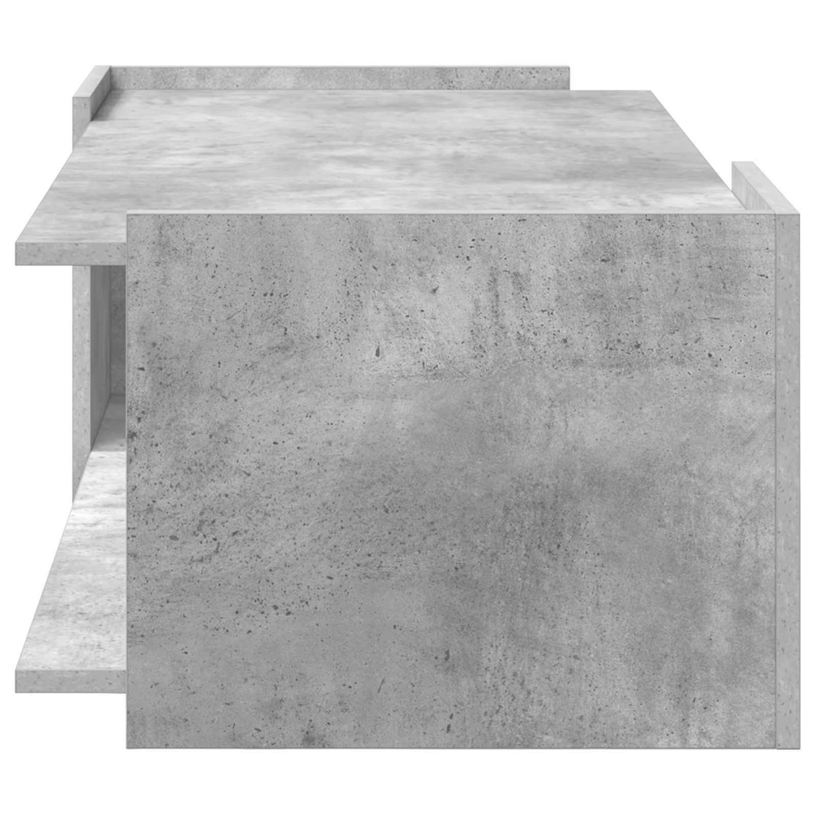 Salontafel Betongrijs 90 x 50 x 33 cm Bewerkt hout