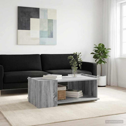Salontafel Grijs sonoma 90 x 50 x 33 cm Bewerkt hout