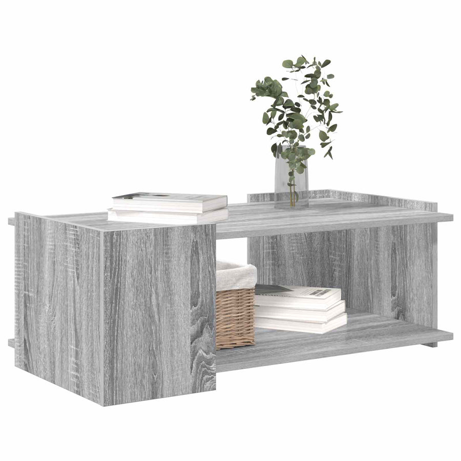 Salontafel Grijs sonoma 90 x 50 x 33 cm Bewerkt hout