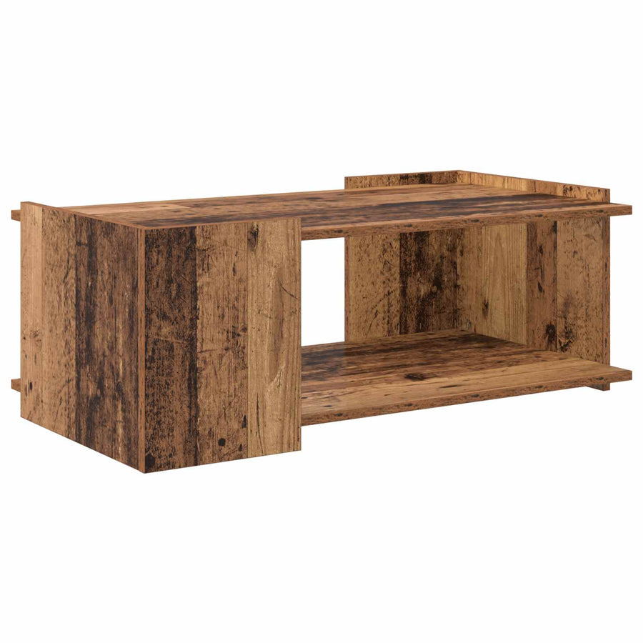 Salontafel Oud hout 90 x 50 x 33 cm Bewerkt hout
