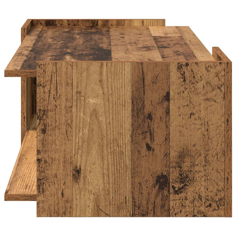 Salontafel Oud hout 90 x 50 x 33 cm Bewerkt hout