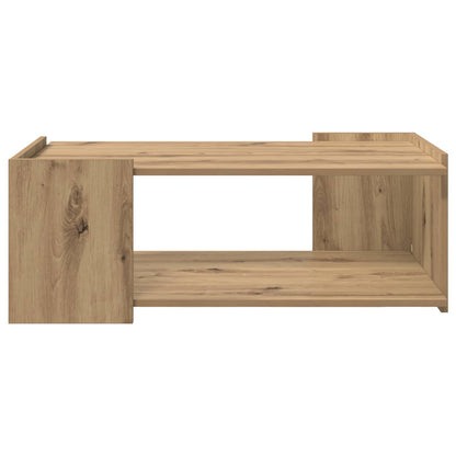 Salontafel Artisanaal eiken 90 x 50 x 33 cm Bewerkt hout